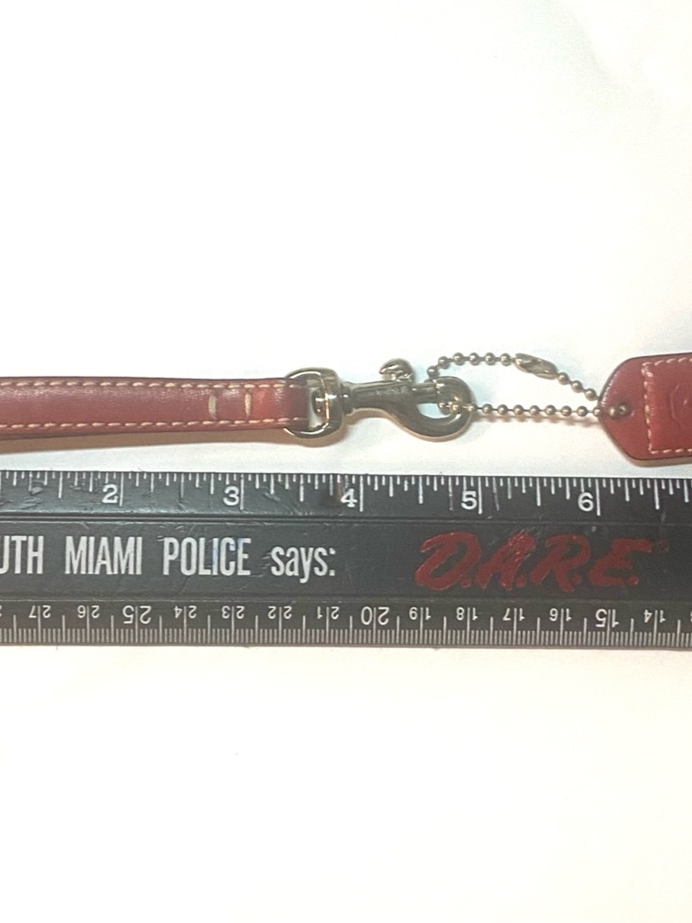 COACH Replacement Purse Wallet STRAP with TAG - red - Picture 4 of 8